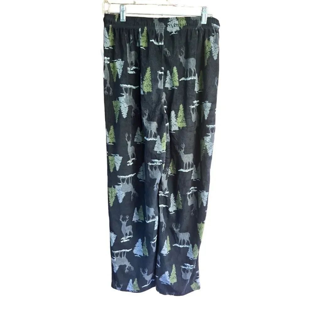 Everyday Living Mens * Deer * fleece Lounging Pants Sz M NWT
